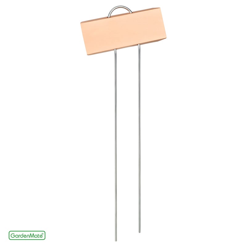 GardenMate 25-Pack Weatherproof Large Copper Metal Plant Labels, Height 11.5", Label Area 3 1/2 x 1 1/4" - Image 2